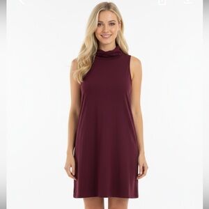 Leith plum color turtleneck dress size medium